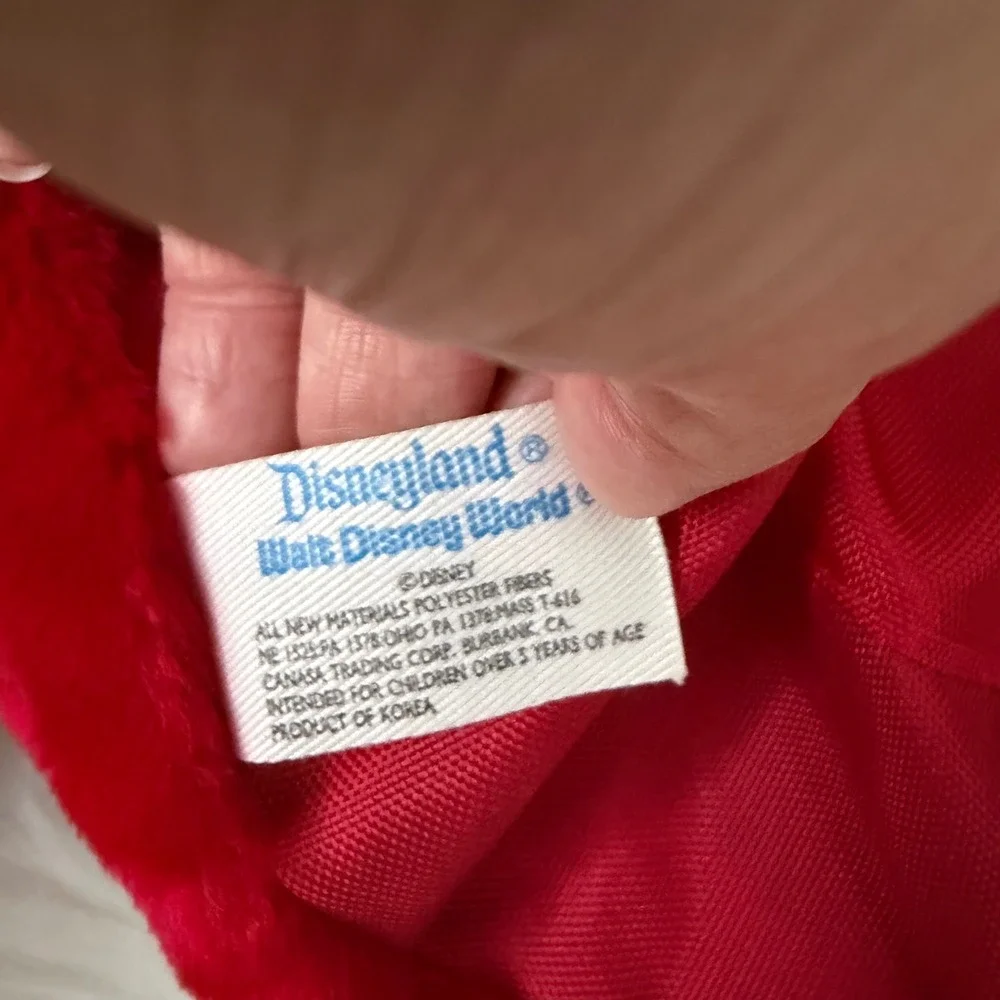Vintage Disney Mickey Mouse Plush Backpack Disneyworld Disneyland